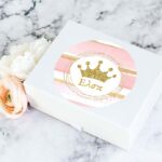 Αυτοκόλλητα με όνομα Κορώνα κορίτσι (6 τεμ)