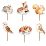 Οδοντογλυφίδες Ελαφάκι φλοράλ (6 τεμ)