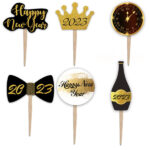 Οδοντογλυφίδες Happy New Year (6 τεμ) - Image 3