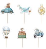 Οδοντογλυφίδες θέμα Ταξίδια  (6 τεμ) - Image 2