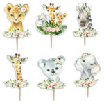 Οδοντογλυφίδες Ζώα της Ζούγκλας Κορίτσι (6 τεμ)