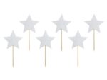 Οδοντογλυφίδες ασημί Αστεράκια (6 τεμ)