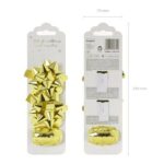 Φιόγκοι Συσκευασίας - Χρυσό Μεταλιζέ (3 τεμ) - Image 3