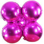 Φούξια Foil Μπαλόνι 4πλο για γιρλάντα 40 cm
