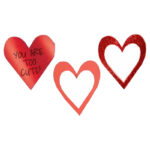 Photo booth Props Καρδιές (3 τεμ)