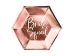 Πιάτα για bachelorette "Bride Squad" (6 τεμ)