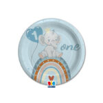 Γαλάζια Πιάτα γλυκού - One ελεφαντάκι (8 τεμ)
