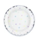 Πιάτα γλυκού πολύχρωμα Αστεράκια (6 τεμ)