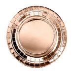 Πιάτα γλυκού Ροζ-Χρυσό (6 τεμ)