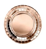 Πιάτα γλυκού Ροζ-Χρυσό (6 τεμ)