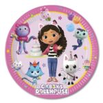 Πιάτα πάρτυ Gabby's Dollhouse (8 τεμ)