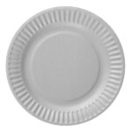 Ασημί χάρτινα πιάτα γλυκού (6 τεμ)