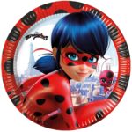 Πιάτα πάρτυ Miraculous Ladybug (8 τεμ)
