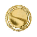 Πιάτα φαγητού Χρυσά (6 τεμ)