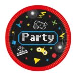 Πιάτα φαγητού Gaming Party (8 τεμ)