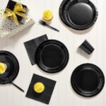 Πιάτα φαγητού Μαύρα (8 τεμ) - Image 2