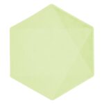 Πιάτα Vert Décor πράσινο εξάγωνο (6 τεμ)