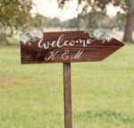 Πινακίδα Γάμου Rustic Wood