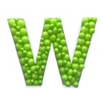 Πλαίσιο μπαλονιών Γράμμα W