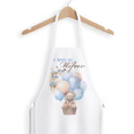 Ποδιά Νονού/Νονάς - Βάπτιση Αρκουδάκι Boho