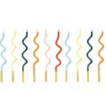 Πολύχρωμα Κεράκια Curl (12 τεμ)