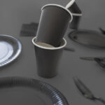 Ποτήρια χάρτινα Μαύρα Charcoal (8 τεμ.) - Image 2