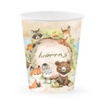 Ποτήρια με όνομα Ζώα του Δάσους (3 τεμ)