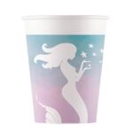 Ποτήρια πάρτυ Elegant Mermaid (8 τεμ)