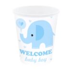 Ποτήρια πάρτυ Ελεφαντάκι - Baby Boy (6 τεμ)