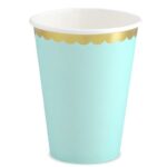 Ποτήρια πάρτυ Βεραμάν με χρυσό (6 τεμ)