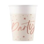 Ποτήρια Rosegold Party (8 τεμ)