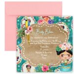 Προσκλητήριο βάπτισης Frida Kahlo