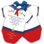 Προσκλητήριο βάπτισης Ναυτικό Φορμάκι - Image 2