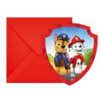 Προσκλήσεις πάρτυ Paw Patrol - Rescue Heroes (6 τεμ)