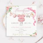 Προσκλητήριο βάπτισης - Ρουχαλάκια μωρού - Image 2