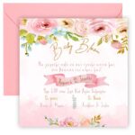 Προσκλητήριο βάπτισης Φλοράλ - Image 2