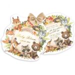 Προσκλητήριο βάπτισης σχηματικό Ζώα του Δάσους - Image 2