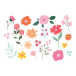 Προσωρινά Τατουάζ Λουλούδια (19 τεμ)