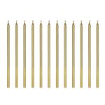 Ψηλά Κεράκια τούρτας Χρυσά platinum (12 τεμ)