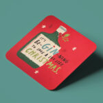 Σουβέρ Χριστουγεννιάτικο Χιουμοριστικό - ''It's Be Gin-ning'' Christmas