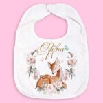 Σαλιάρα Ελαφάκι φλοράλ