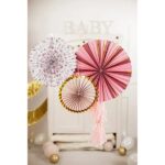 Σετ χάρτινες βεντάλιες φλοράλ (3 τεμ) - Image 2