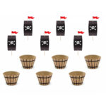 Σετ για cupcake Πειρατές (6 τεμ)