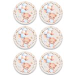 Σετ κονκάρδες Αρκουδάκι (6 τεμ)