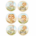 Σετ κονκάρδες Ζώα της Ζούγκλας (6 τεμ) - Image 2