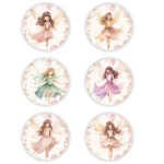 Σετ κονκάρδες Νεραϊδοχώρα (6 τεμ)