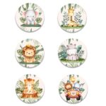 Σετ κονκάρδες Ζώα της Ζούγκλας (6 τεμ)