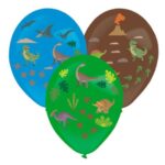 Σετ μπαλόνια Δεινόσαυροι με αυτοκόλλητα (3 τεμ)