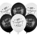 Σετ μπαλόνια Happy Birthday μπάνερ (6 τεμ)