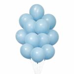 Σετ Μπαλόνια - Παστέλ Baby Blue Χρώμα (12 τεμ)